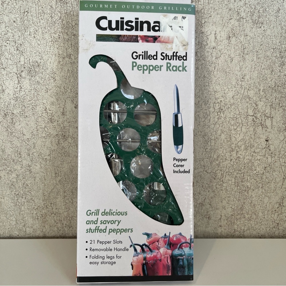 Cuisinart Green Grilled Stuffed Pepper Rack